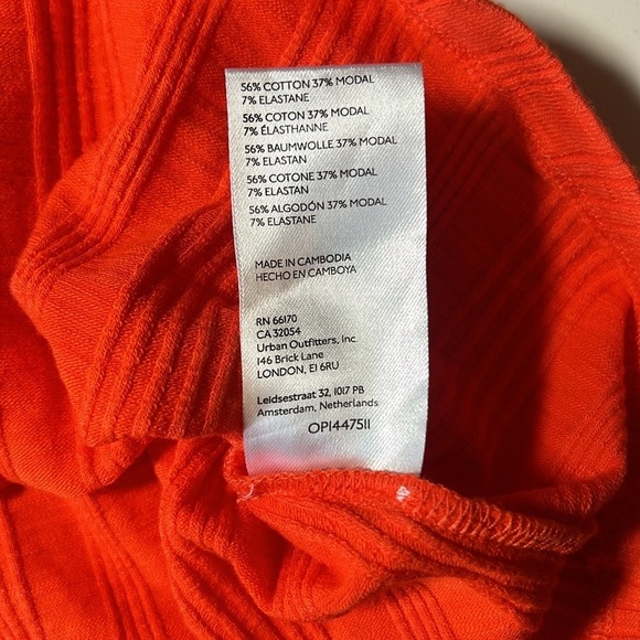 Pilcro Orange Cotton Cropped Tank Sz 2X C6 - Picture 5 of 5